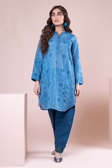 Khaadi J22123 Blue Summer Lawn 2022 Online Shopping